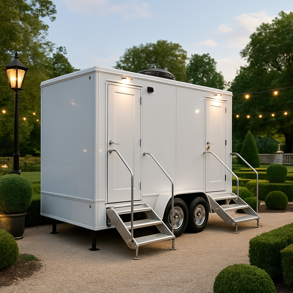 Luxury restroom trailers